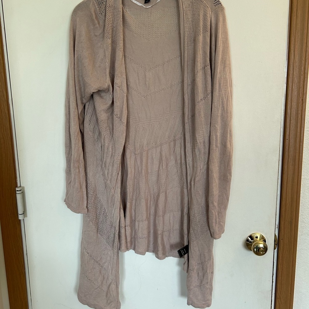 Torrid Size 1 Pointelle Cardigan Open Front Sweat… - image 2